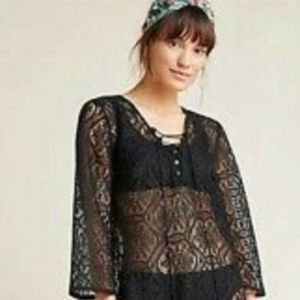 Anthropologie NWT Riley Lace Caftan